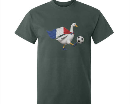 France Soccer Goose T-Shirt For Kid French Flag Patriotic Football Fan Graphic