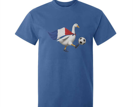 France Soccer Goose T-Shirt For Kid French Flag Patriotic Football Fan Graphic