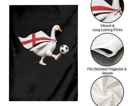 England Soccer Goose Garden Flag Patriotic Football Fan Graphic England Flag