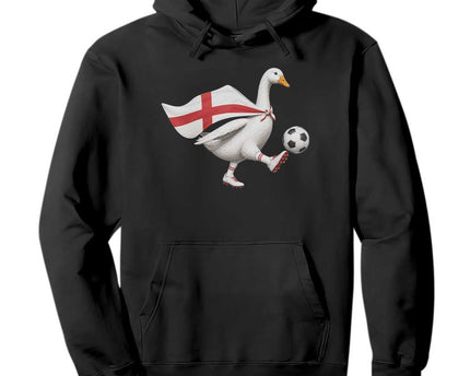 England Soccer Goose Hoodie Patriotic Football Fan Graphic England Flag