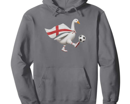 England Soccer Goose Hoodie Patriotic Football Fan Graphic England Flag
