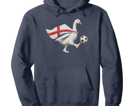 England Soccer Goose Hoodie Patriotic Football Fan Graphic England Flag