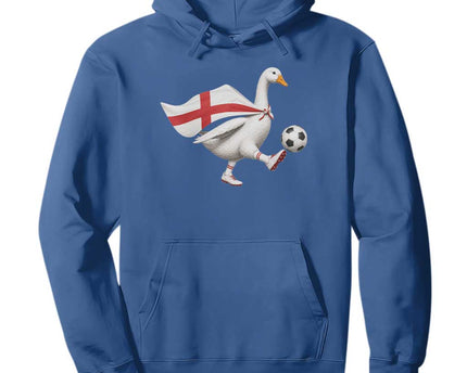 England Soccer Goose Hoodie Patriotic Football Fan Graphic England Flag