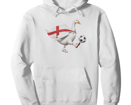 England Soccer Goose Hoodie Patriotic Football Fan Graphic England Flag
