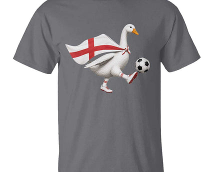 England Soccer Goose T-Shirt Patriotic Football Fan Graphic England Flag