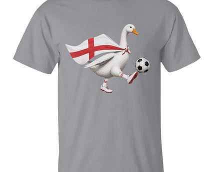 England Soccer Goose T-Shirt Patriotic Football Fan Graphic England Flag