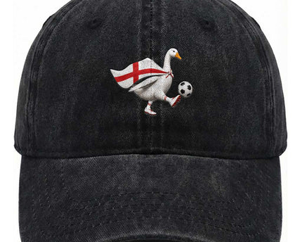 England Soccer Goose Washed Cotton Baseball Cap