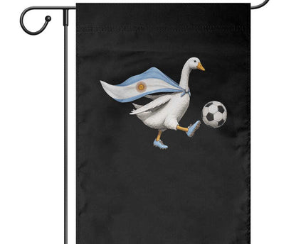 Argentina Soccer Goose Garden Flag Argentine Flag Patriotic Football Fan Graphic