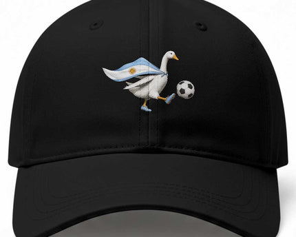 Argentina Soccer Goose Baseball Cap Argentine Flag Patriotic Football Fan Graphic
