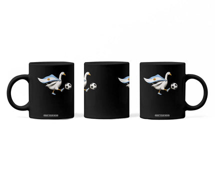 Argentina Soccer Goose Coffee Mug Argentine Flag Patriotic Football Fan Graphic