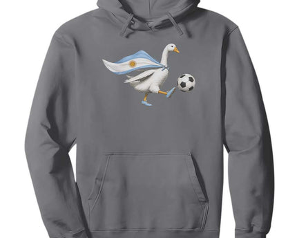 Argentina Soccer Goose Hoodie Argentine Flag Patriotic Football Fan Graphic