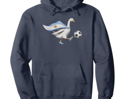 Argentina Soccer Goose Hoodie Argentine Flag Patriotic Football Fan Graphic