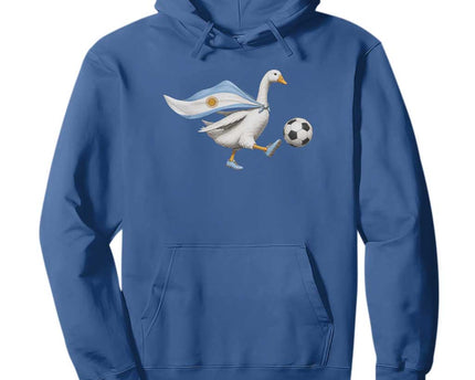 Argentina Soccer Goose Hoodie Argentine Flag Patriotic Football Fan Graphic