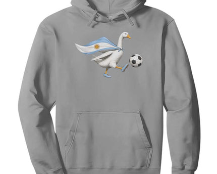 Argentina Soccer Goose Hoodie Argentine Flag Patriotic Football Fan Graphic