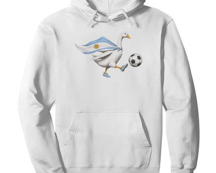 Argentina Soccer Goose Hoodie Argentine Flag Patriotic Football Fan Graphic