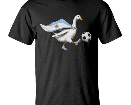 Argentina Soccer Goose T-Shirt Argentine Flag Patriotic Football Fan Graphic
