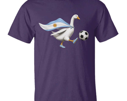 Argentina Soccer Goose T-Shirt Argentine Flag Patriotic Football Fan Graphic