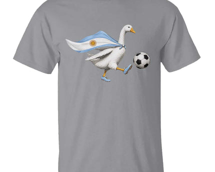Argentina Soccer Goose T-Shirt Argentine Flag Patriotic Football Fan Graphic