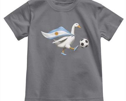 Argentina Soccer Goose Toddler T-Shirt Argentine Flag Patriotic Football Fan Graphic