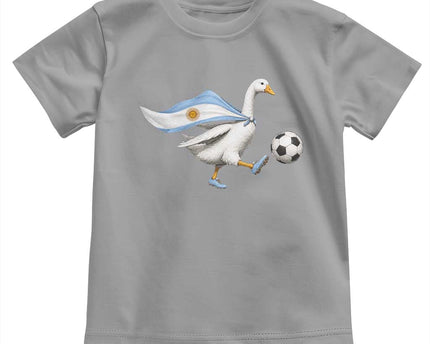 Argentina Soccer Goose Toddler T-Shirt Argentine Flag Patriotic Football Fan Graphic
