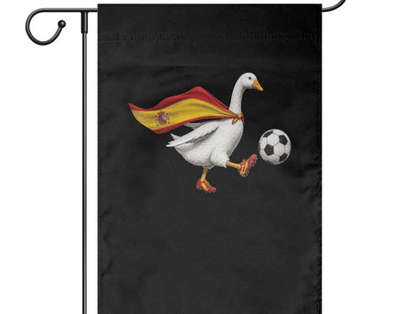 Spain Soccer Goose Garden Flag Spanish Flag Patriotic Football Fan Graphic