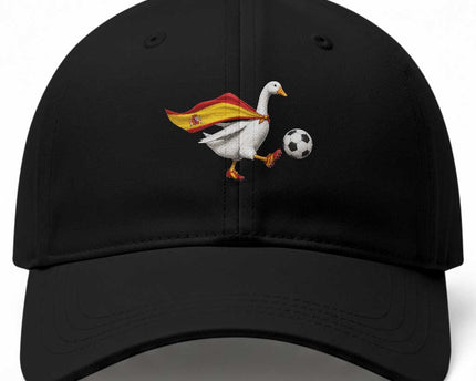 Spain Soccer Goose Baseball Cap Spanish Flag Patriotic Football Fan Graphic