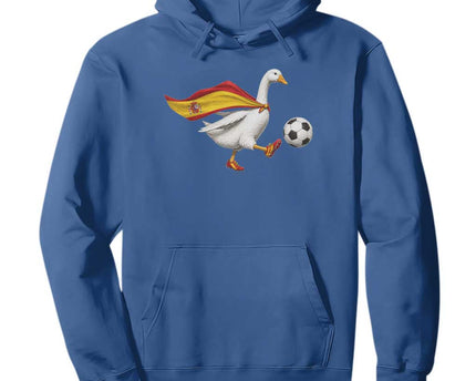 Spain Soccer Goose Hoodie Spanish Flag Patriotic Football Fan Graphic
