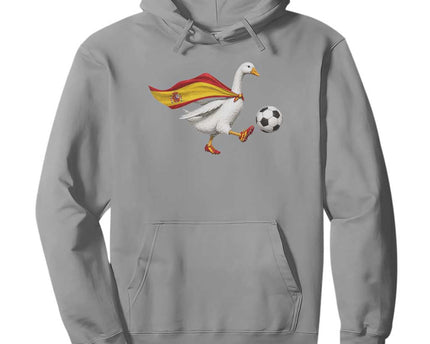 Spain Soccer Goose Hoodie Spanish Flag Patriotic Football Fan Graphic