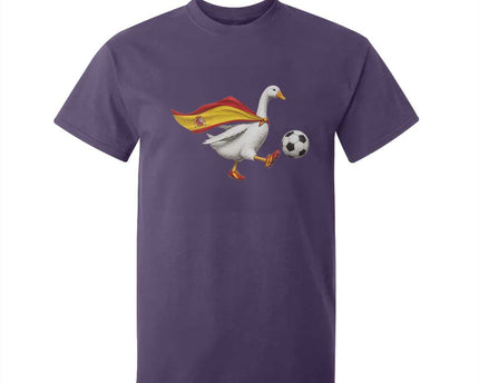 Spain Soccer Goose T-Shirt For Kid Spanish Flag Patriotic Football Fan Graphic