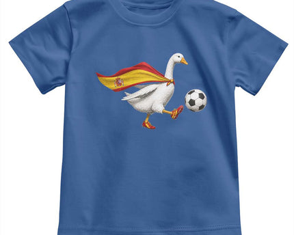 Spain Soccer Goose Toddler T-Shirt Spanish Flag Patriotic Football Fan Graphic