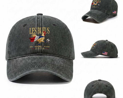 Les Bleus 2026 France Soccer Washed Cotton Baseball Cap