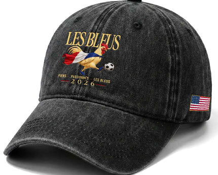 Les Bleus 2026 France Soccer Washed Cotton Baseball Cap