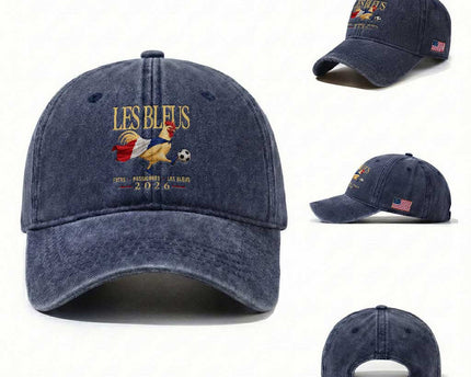 Les Bleus 2026 France Soccer Washed Cotton Baseball Cap