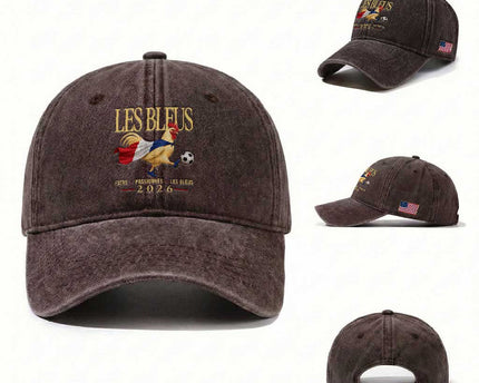 Les Bleus 2026 France Soccer Washed Cotton Baseball Cap