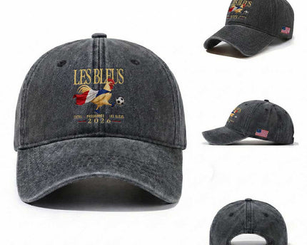 Les Bleus 2026 France Soccer Washed Cotton Baseball Cap