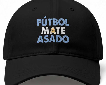Futbol Mate Asado Argentina Soccer Fan Baseball Cap Argentinian Flag Pride Vintage Football Lovers