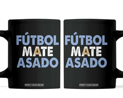 Futbol Mate Asado Argentina Soccer Fan Coffee Mug