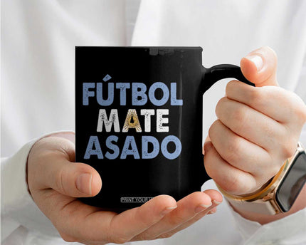 Futbol Mate Asado Argentina Soccer Fan Coffee Mug