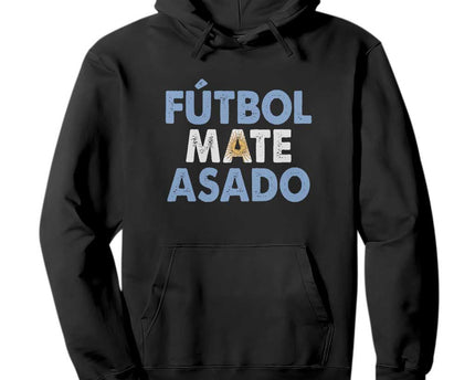 Futbol Mate Asado Argentina Soccer Fan Hoodie