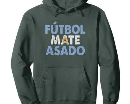 Futbol Mate Asado Argentina Soccer Fan Hoodie