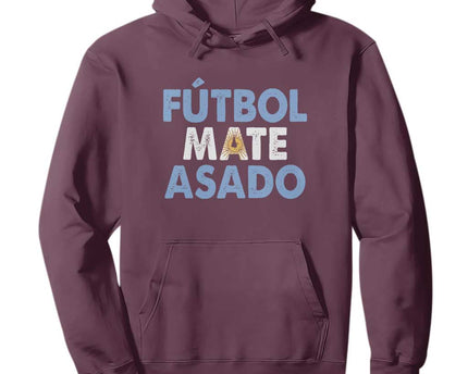 Futbol Mate Asado Argentina Soccer Fan Hoodie