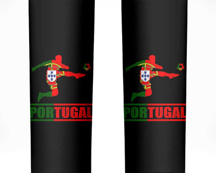 Portugal Soccer Skinny Tumbler Portuguese Flag Futebol Football Player