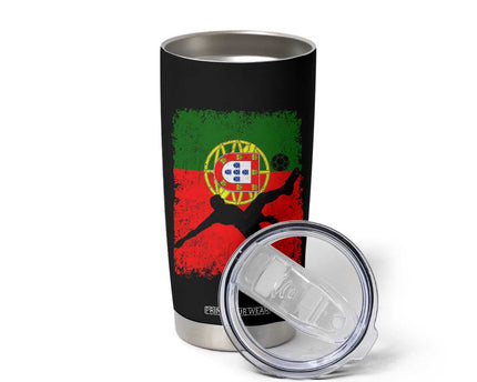 Portugal Soccer Tumbler Cup Portuguese Flag Futebol Football Fan