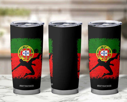 Portugal Soccer Tumbler Cup Portuguese Flag Futebol Football Fan
