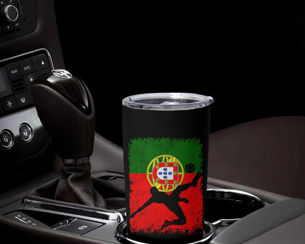 Portugal Soccer Tumbler Cup Portuguese Flag Futebol Football Fan