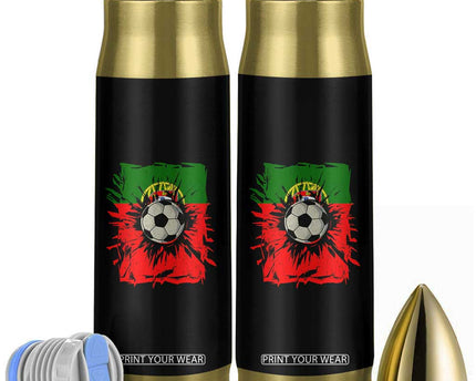 Portugal Soccer Bullet Tumbler Portuguese Flag Soccer Ball Futebol