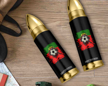 Portugal Soccer Bullet Tumbler Portuguese Flag Soccer Ball Futebol