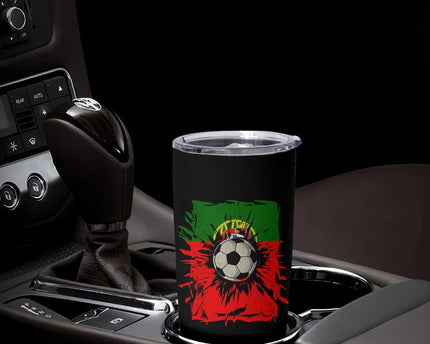 Portugal Soccer Tumbler Cup Portuguese Flag Soccer Ball Futebol