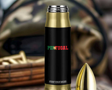 Vintage Portugal Bullet Tumbler Classic Portuguese Flag Retro Varsity Futebol