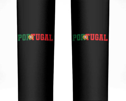 Vintage Portugal Skinny Tumbler Classic Portuguese Flag Retro Varsity Futebol